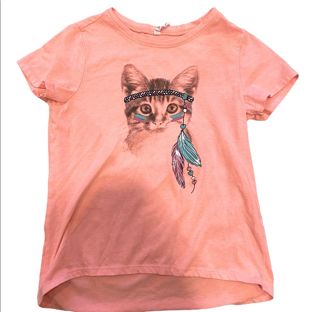 Fabkids Girls Cat Shirt